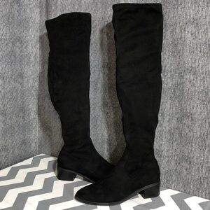 Elegant Black Over-the-Knee Boots